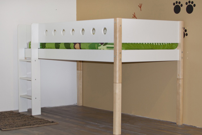 Doorbouw halfhoog poot berken