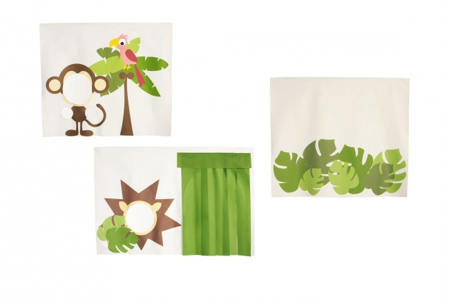 Flexa Tentdoek Jungle - speelgordijn voor onder Flexa Jungle halfhoogslaper of stapelbed.